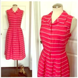 Talbots | Long Striped Shirt Dress